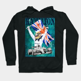 Hamilton Effect: Britannia Rules the Race!_Retro Art Hoodie